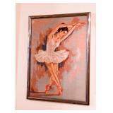 Framed Needlepoint - Ballerina