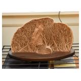 Owl Carving on Mushroom / Fungus