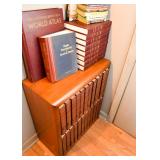Reference Books & Wood Bookshelf