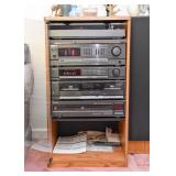 Sony Stereo System with Cabinet & Speakers