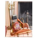 Fireplace Tools, Log Holder, Billows