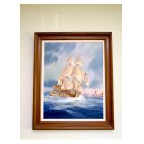 Framed Original Painting, Signed by Artist (R. Hegeman)