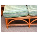 Vintage Bamboo Sectional -- Loveseat & Chairs