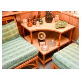 Vintage Bamboo Corner Table