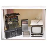 Transistor Radios, Portable Black & White TV