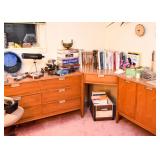 Vintage Home Office Suite -- Corner Desks, Credenzas & Chests