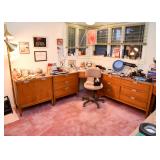 Vintage Home Office Suite -- Corner Desks, Credenzas & Chests