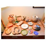 Vintage Ashtrays, Horseshoes, Enamel Plates, Etc.
