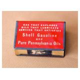 Vintage Shell Gasoline Matchbox