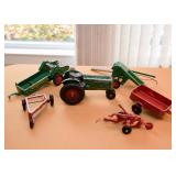 Vintage Tractor Toy with Accessories