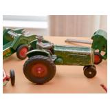 Vintage Tractor Toy with Accessories