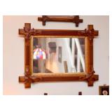 Black Forest Wood Carved Mirror