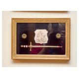 Framed Decorative Miniature Swords & Plaques