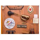 Wall Hangings / Decor, Old Brass Bulb Horn