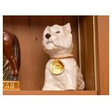 Bone China Scotty Dog Whiskey Bottle
