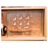 Model Ship in Case