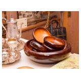 Wood Salad Bowl Set
