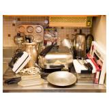 Small Kitchen Appliances, Hand Mixer, Percolators, Baking Pans, Utensils, Electric Pan, Aluminum Pit