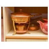 Copper Chafing Pan / Fondue Pot