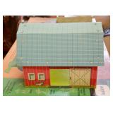 Vintage Tin Litho Farm / Barn Playset Toy