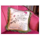 Vintage US Army Souvenir Pillow