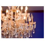 BUY IT NOW! Lot #108, Lovely Venetian Glass Chandelier, $1,200