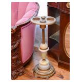 Antique Ashtray Stand with Marble