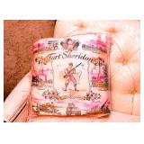 Vintage Fort Sheridan / Military Souvenir Pillow