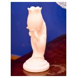 BUY IT NOW! Lot #112, Pretty White Ceramic Hand with Tulip Vase, $20