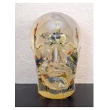 SOLD--Lot #122, Unique Lucite Bust / Head Sculpture with Military Figures Inside, $300