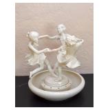 SOLD--Lot #130, Hutschenreuther Germany "May Dance" Karl Tutter Centerpiece Flower Frog, $200