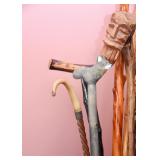 SOLD--Lot #132, Collection of Walking Sticks & Canes, $60 for ALL