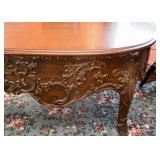 BUY IT NOW! Lot #134, Incredibly Ornate Rounded Carved Wood Desk (Quite Large!), $2,000