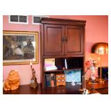 BUY IT NOW! Lot #139, Home Office Suite with Double Sided Desk, Credenzas & Hutch, $300