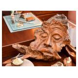 Face Carving in Wood