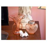 Vintage Glassware, Bisque Kewpie Piano Baby Figurine