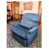 BUY IT NOW! Lot #143, Blue Oversized Lift Recliner, $300