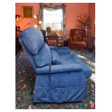 BUY IT NOW! Lot #143, Blue Oversized Lift Recliner, $300