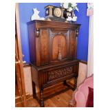 BUY IT NOW! Lot #104, Antique Carved China Cabinet (Overall good condition with signs of use), $400