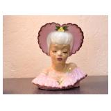 Vintage Porcelain Lady Bust