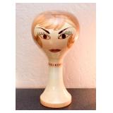 SOLD--Lot #145, Vintage Stangl Pottery Mannequin Head, $125