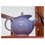 BUY IT NOW! Lot #150, Vintage Blue Hall Teapot with Gold Rose Accents, $30
