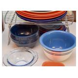 Colorful Dinnerware / Plates & Bowls, Blue Stripe Mixing Bowl