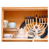 Stoneware Teapot, Hanukkah Decorations / Judaica, Etc.