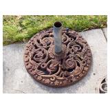 BUY IT NOW! Lot #155, Cast Iron Patio Umbrella Holder / Stand (2 of 2), $35