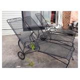 BUY IT NOW! Lot #156, Wrought Iron Reclining Patio Lounge Chairs / Loungers (3 Available), $100 each