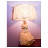 Vintage Figural Lady Table Lamp