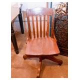 Vintage Oak Desk Chair