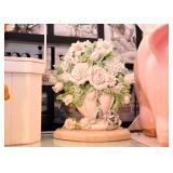 Floral Motif Cast Iron Doorstop