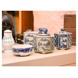 Blue & White Asian Porcelain